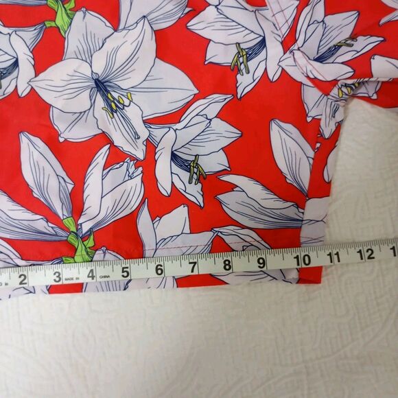 Franks Red Floral Brief Lined Swim Shorts Men's Size M - Picture 11 of 12
